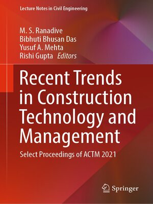 cover image of Recent Trends in Construction Technology and Management